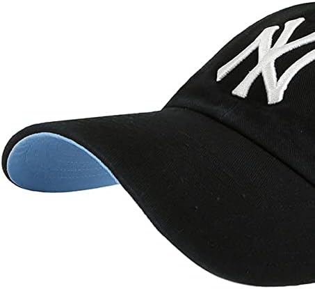 '47 New York Yankees Ballpark Clean Up Dad Hat Șapcă De Baseball-Fund Negru/Albastru, O Mărime