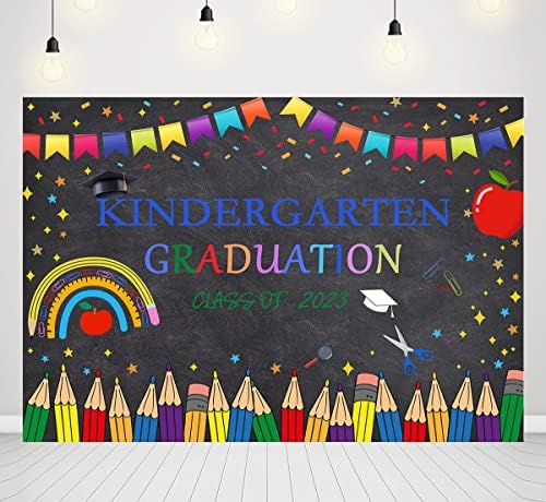 Fundal de absolvire a grădiniței Felicitări preșcolar Pre K Absolvire decorații de fundal foto felicitări clasa 2023 copii