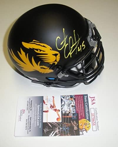 Chase Coffman Missouri Tigers JSA / coa a semnat mini cască-mini căști de colegiu autografate