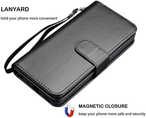 Mote E5 Play Wallet Case, Motorola Moto E5 Cruise/Moto E5 GO 5.2 Case ,Njjex [9 sloturi pentru carduri] PU piele Id Credit