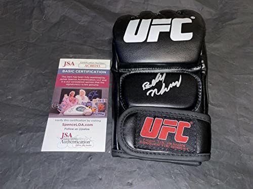 Belal Muhammad a semnat UFC Glove Welterweight concurent JSA Auth-autograf UFC mănuși
