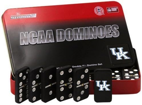 NCAA Kentucky Wildcats domino Set în metal cadou Tin