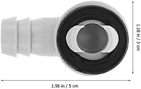 Osaladi 5pcs Aerul condiționat Conector de furtun de scurgere a cotului montaj al cotului AC Condensare Adaptor de scurgere a apei pentru unitate minime, unitatea de geam Diametru adaptor 15mm