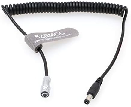 SZRMCC DC5. 5x2. 5 la BMPCC 4K/6K cablu înfășurat Weipu SF610 conector feminin cu 2 pini Cablu de alimentare 12v pentru camera