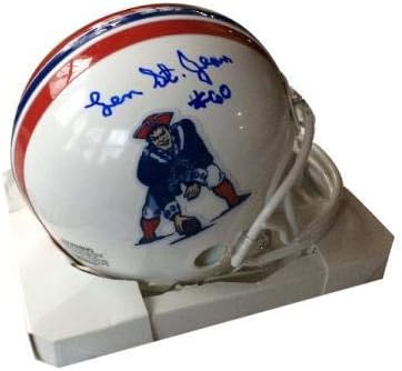 Len St. Jean mini cască cu autograf-mini căști NFL cu autograf