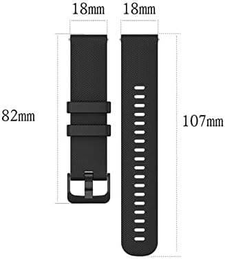 Curea din silicon Ekins pentru Garmin Venu Approach S40 Forerunner 645 245 Vivoactive 4 Vivoactive 3t 20mm 22mm brățară universală de ceas pentru bandele de ceas Ticwatch