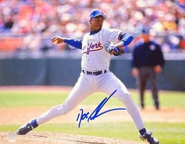 Dwight/Doc Gooden semnat New York Mets 8x10 foto- AWM Hologram - Fotografii MLB autografate