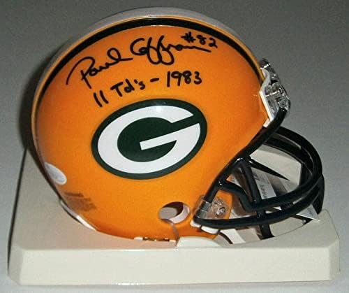PACKERS Paul Coffman a semnat mini cască cu 11 TDs 1983 JSA COA auto autografat - mini căști NFL autografate