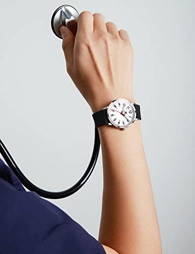 OLEVS Nurse Ceasuri pentru femei bărbați Unisex Big Face ușor de citit ceas analogic cu mâna a doua pentru asistente medicale