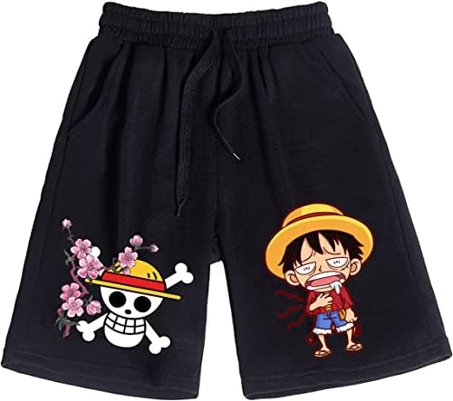 Ubeisy Simish Monkey D Luffy Anime Shorts One Piece Anime Gym Shimnont Shorns Anime Shorts Bărbați