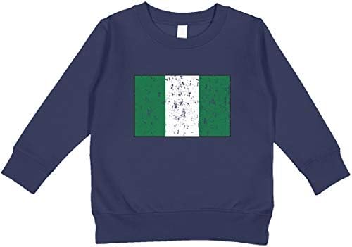 Amdesco Nigeria Flag Nigerian Toddler Sweatshirt