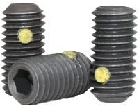Set de peletă din nylon SECET SCREWS CUP Punct, 3/4-10 x 1 1/2 , oțel din aliaj, oxid negru, fir grosier hexagonal, fir diamater: