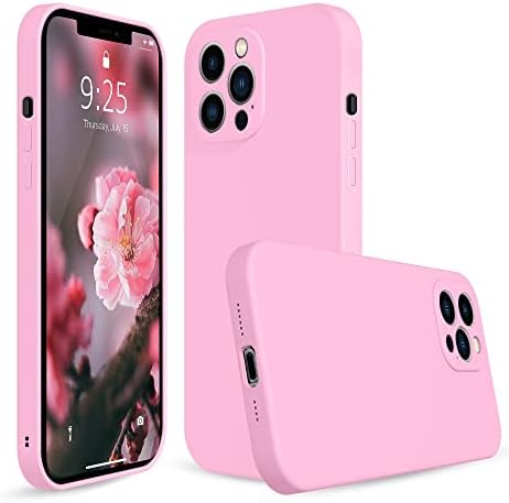 Carcasă siliconică Andate Pink iPhone 13 Pro Max, compatibilă cu iPhone 13 Pro Max, carcasă de protecție a telefonului complet