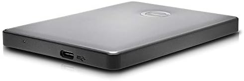 G-Technology 2TB G-DRIVE mobil USB-C portabil hard disk extern, spațiu gri-0G10317