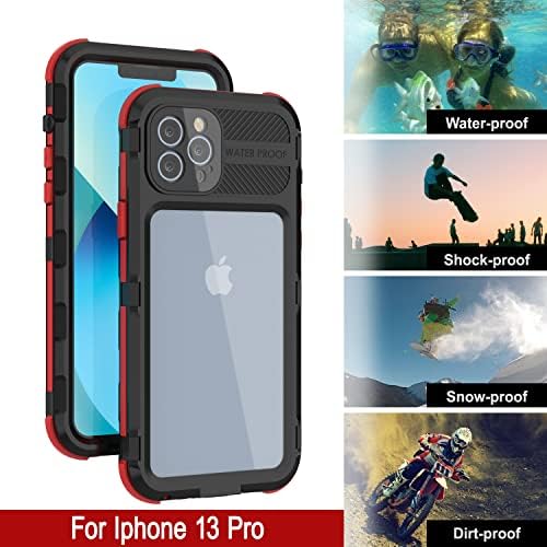 Punkcase pentru iPhone 13 Pro Husa de aluminiu impermeabil Pro [Metal Extreme 2.0 Series] IP68 Cover de bara de protecție robustă