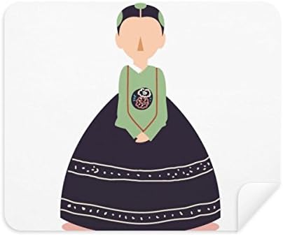 Femei tradiționale personalizate în Coreea de curățare pânză ecran Cleaner 2pcs Suede Fabric