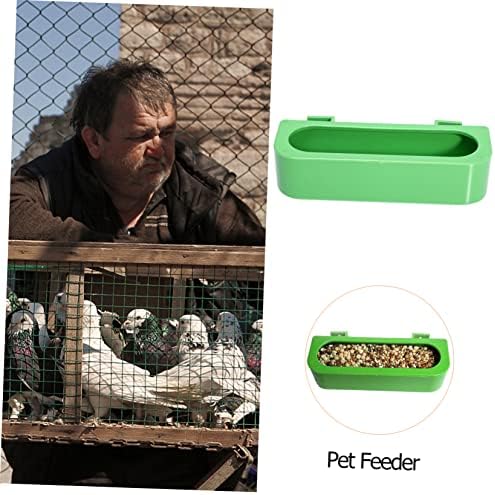 UPKOCH 4pcs cutii porumbel jgheab plastic servire tava pasăre alimente Cockatiel legume tava rațe Feeder papagal apă hrănire