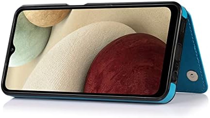 Husă pentru telefon Asuwish pentru Samsung Galaxy A12 cu Protector de ecran din sticlă călită suport pentru Card Portofel suport