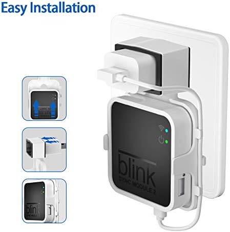 Montare de perete de ieșire și unitate flash USB de 64 GB pentru Blink Sync Modul 2, suport pentru suportul de montare simplu