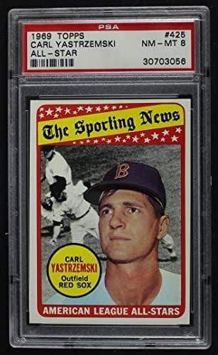 1969 Topps 425 All-Star Carl Yastrzemski Boston Red Sox PSA PSA 8.00 Red Sox