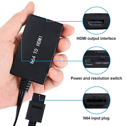Convertor adaptor HDMI cu cablu HD pentru consola Nintendo 64/SNES/SFC / NGC Gamecube