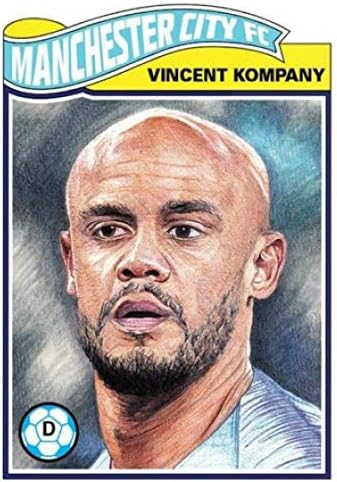 2019 Topps UCL Living Set UEFA Champions League 16 Vincent Kompany Manchester United FC oficial Futbol Fotbal Card de tranzacționare
