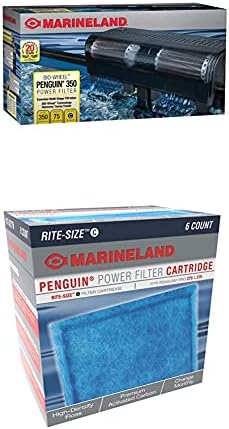 MarineLand Penguin 350 filtru de putere cu cartuș de dimensiune Rite C, Pachet 6