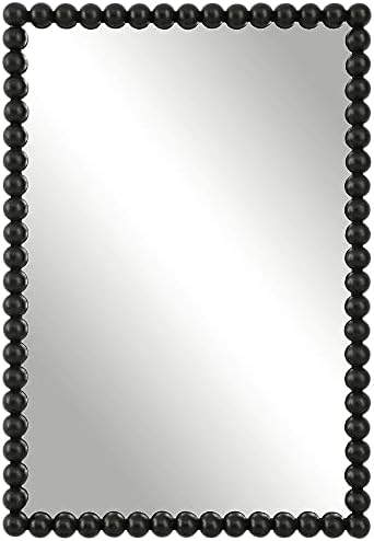 Oglindă de vanitate din metal negru Serna 30 x 20,5