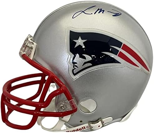 Laurence Maroney a autografat mini cască New England Patriots-mini căști NFL autografate