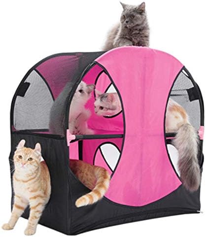 LOVEPET mobilier pentru pisici Oxford pânză tunel pentru pisici jucărie pentru pisici combinație detașabilă așternut pentru