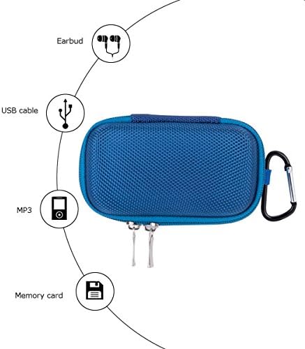 Carcasă Agptek MP3 player, copertă de căști portabile Clamshell, suport cu clemă metalică carabină pentru playere MP3 de 1,8