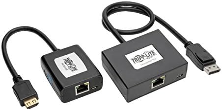 Tripp Lite DisplayPort la HDMI peste CAT5/6 Kit de extensie activă, emițător și receptor în stil pigtail, video/audio, 1080/60p,