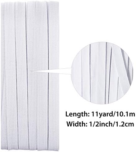 Elastic elastic alb pentru coaserea benzii elastice tricotate