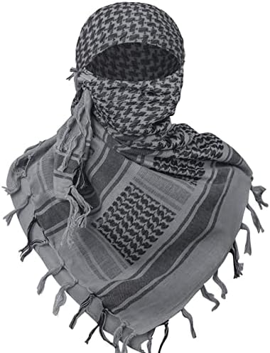 Militare Shemagh tactice Desert eșarfă, bumbac keffiyeh gât cap eșarfă Wrap pentru bărbați Femei