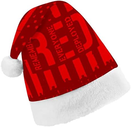 R. E. D amintiți-vă toată lumea desfășurat roșu Vineri Crăciun Santa pălărie pentru Roșu Xmas capac de vacanță favoruri Anul