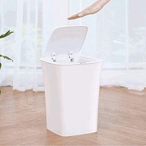 Renslat impermeabil coș de gunoi inteligent inducție gospodărie coș de gunoi cu capac 10L plastic din plastic coș de gunoi