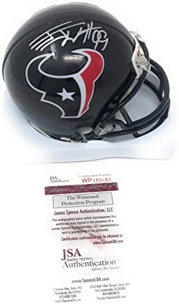 JJ Watt Houston Texans a semnat autograf mini cască JSA certificat