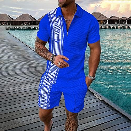 BMISEGM Summer Summer Men Beach Tricou pentru bărbați pentru bărbați Sport Sport Culoare Culoare cu mânecă scurtă cu fermoar