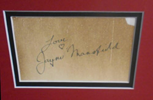 Jayne Mansfield autograh