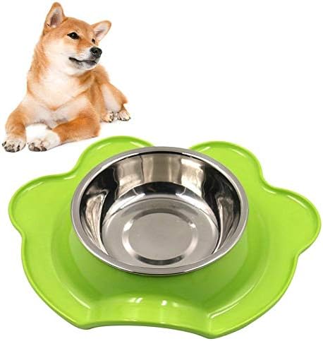DEFAUS Cat Bowls ridicat Dog Bowls Travel Bowlsportable inox Pet Bowls Dog Food Feeder Apă Anti Slip Laba forme catelus hrănire