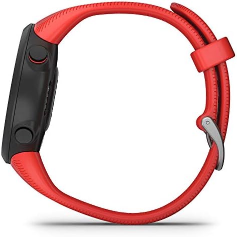 Garmin Forerunner 45 GPS Running Watch 42mm lava roșu cu Deco Gear Forerunner 45 / S Sticlă securizată Ecran Protector 2-Pack