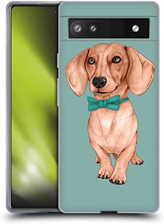 Head Case Designs autorizat oficial Barruf Dachshund, Wiener Dogs Soft Gel Case compatibile cu Google Pixel 6A