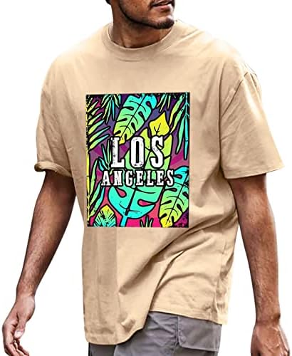 XXBR Tricouri pentru bărbați cu mânecă scurtă scrisoare tipărit casual hawaiian tricouri de vară topuri sportive sportive sportive
