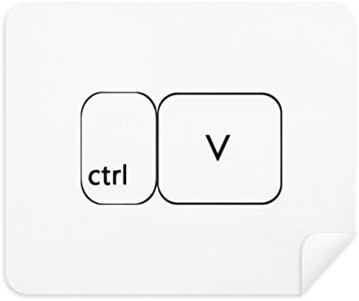 Tastatură simbol ctrl V curățare pânză ecran Cleaner 2pcs piele de căprioară Fabric