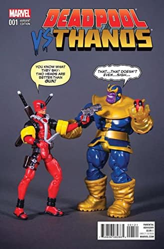 Deadpool Vs. Thanos 1a VF / NM ; Marvel carte de benzi desenate / varianta figurinei de acțiune