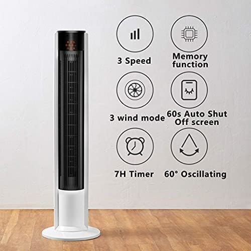 Ventilator vertical oscilant USB cu telecomandă ventilatoare puternice de răcire turn fără lame 3 viteze 3 Mod vânt 7h Timer