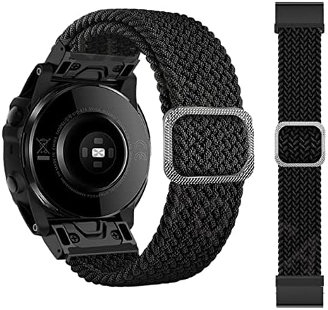 PCGV 26 22mm Sport Nylon Watchband Wristrap pentru Garmin Fenix ​​7 7x 6x 6 Pro 5x 5 Epix 3HR Fit Easy Fit Rapid Bratație cu