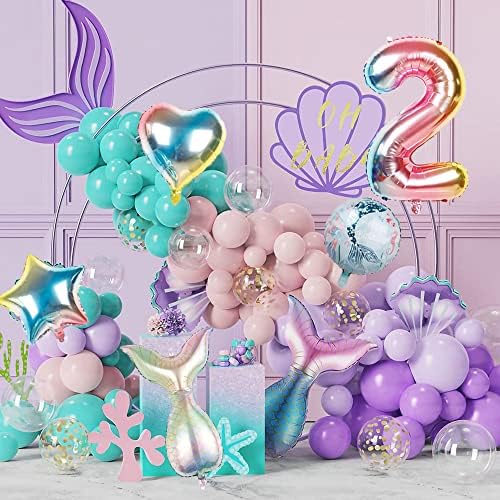 Mermaid Balloons Party Supplies Princess Siresa 6 Balloon Balloon Decorațiuni, Sirena Balloons Balloons Decorații pentru petreceri