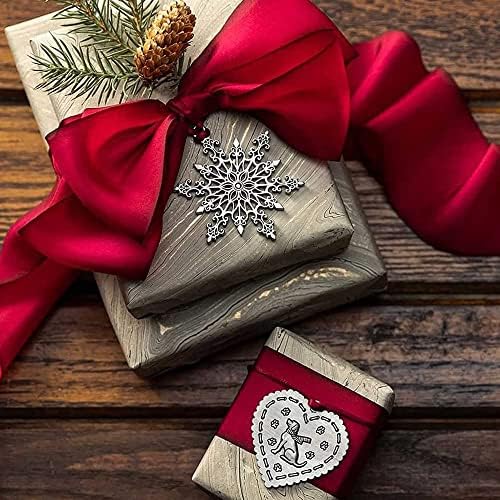 AOOLVY SOLID SOLID PEWTER Ornament de Crăciun Decorații de Crăciun agățat 2021 Metal DIY Craft Ornamente de vacanță, decorare