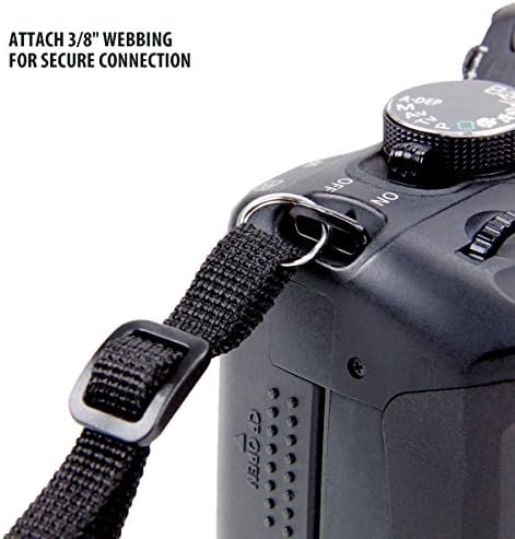 USA Gear Trueshot curea de cameră cu Design neopren, buzunare accesorii și catarame cu eliberare rapidă-compatibil cu Canon,